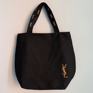 Saint Laurent Black Tote bag Canvas Bag NEW